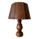 Large teak lamp from the 60s