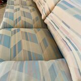 Ancien canapé Maralunga 3 places design italien des années 70 Cassina tissu patchwork