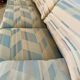 Ancien canapé Maralunga 3 places design italien des années 70 Cassina tissu patchwork