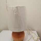 Wooden ball table lamp