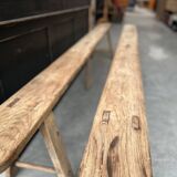 Pair of oak benches