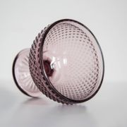 Vintage purple glass sugar bowl from the mid-century, Italy, 1960s.