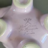 Théière éléphant rose de la faïencerie Sainte Radegonde