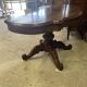Large Louis Philippe period mahogany fiddle-shaped pedestal table, 19th century