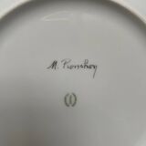 Set of 4 vintage plates with fish decor