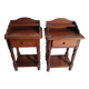 Pair of cherry wood bedside tables