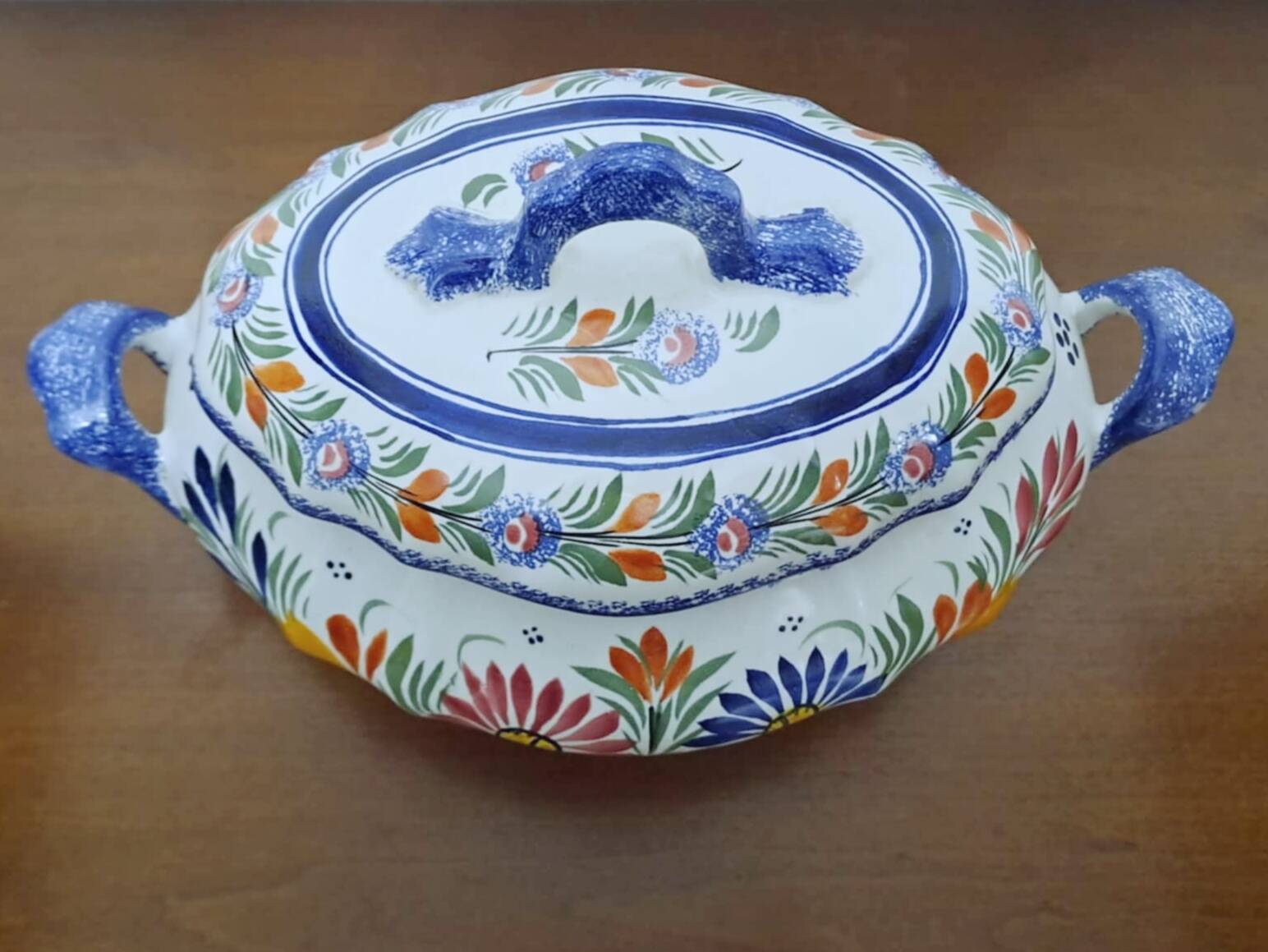 Quimper earthenware soup tureen