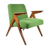 Fauteuil vintage "Bunny" années 1960, vert printemps