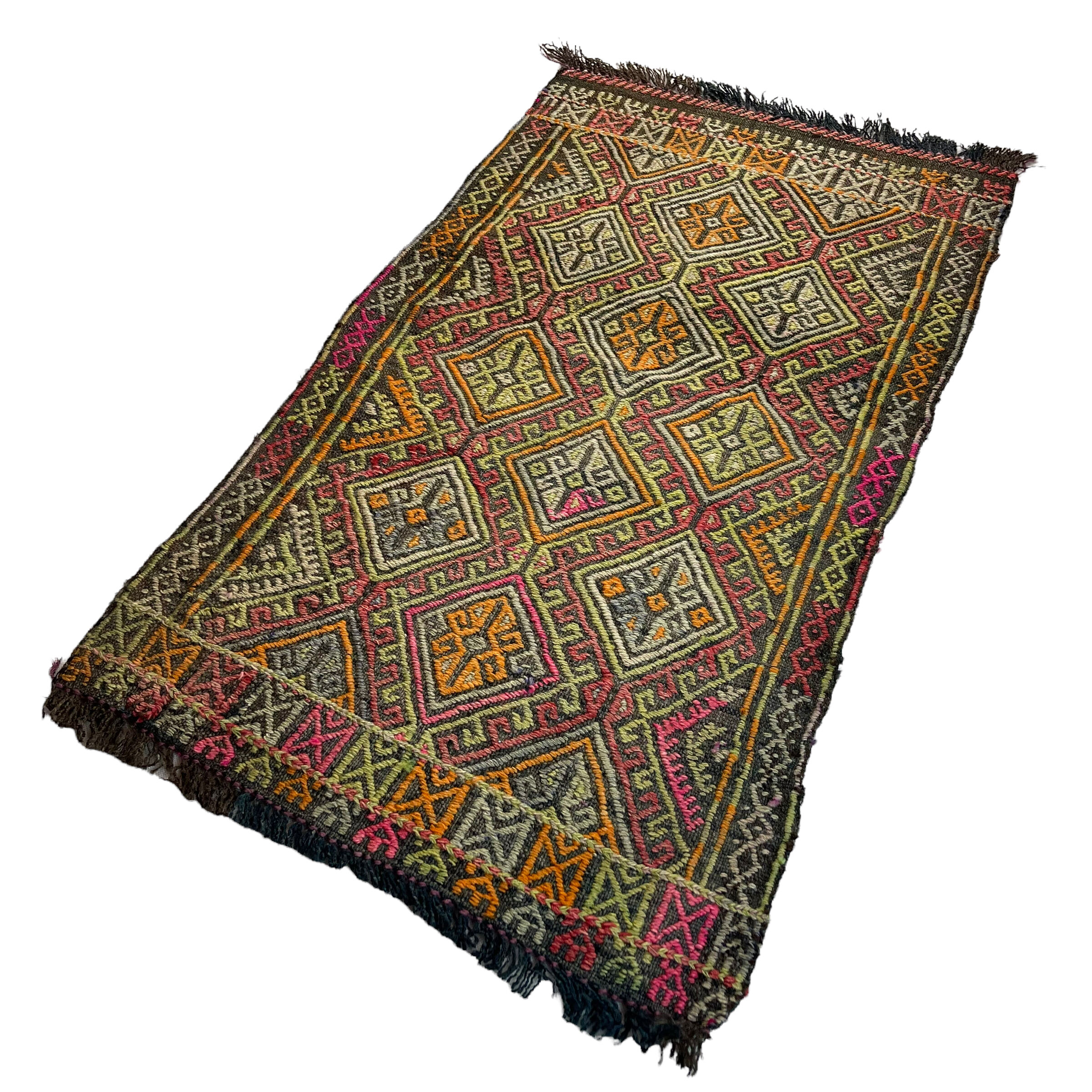 Vintage turkish kilim rug  90 x 52 cm