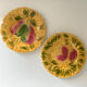 2 assiettes Sarreguemines en barbotine