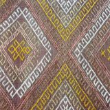 Vintage Turkish Kilim Rug , 101 X 47