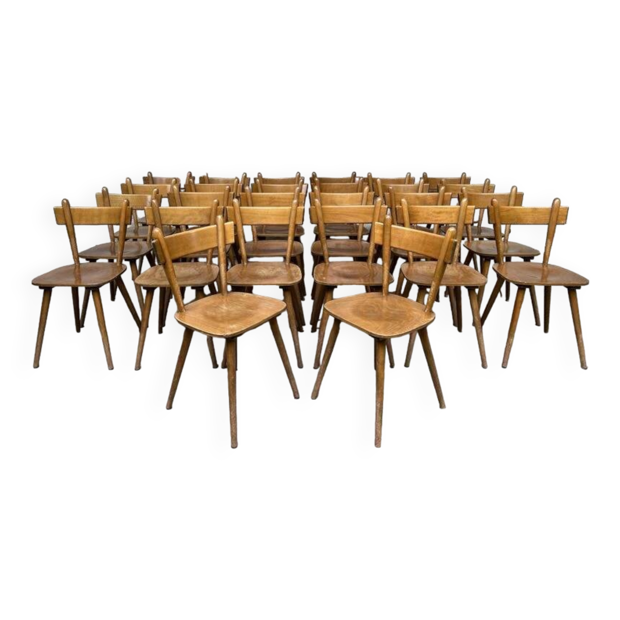 Set of 26 vintage Scandinavian design bistro chairs from 1960