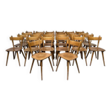 Set of 26 vintage Scandinavian design bistro chairs from 1960