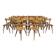 Set of 26 vintage Scandinavian design bistro chairs from 1960