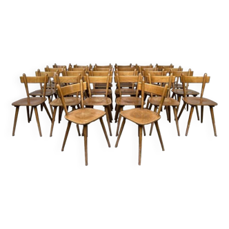 Set of 26 vintage Scandinavian design bistro chairs from 1960