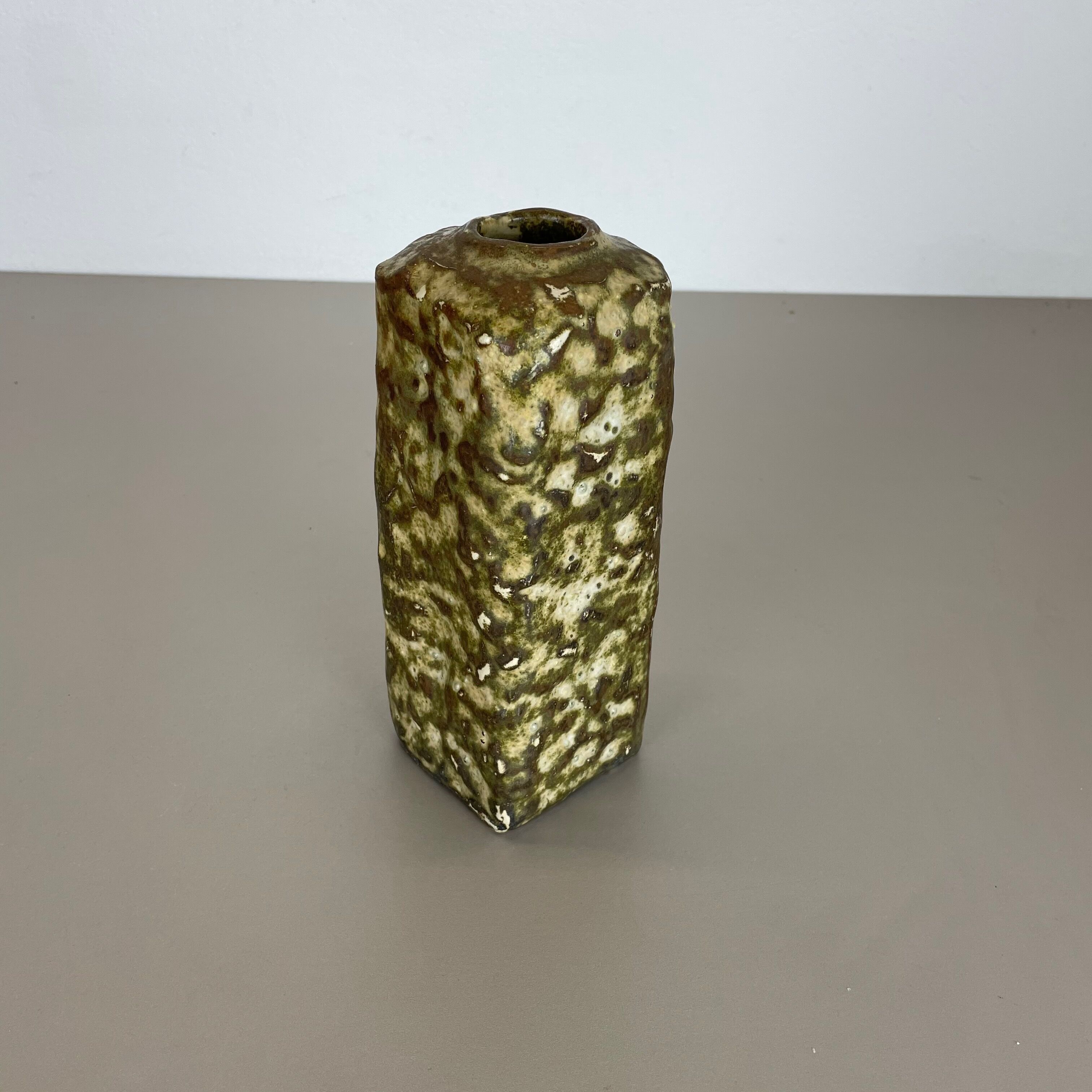 Original 1960 Ceramic Studio Pottery Vase by Piet Knepper for Mobach Netherlands