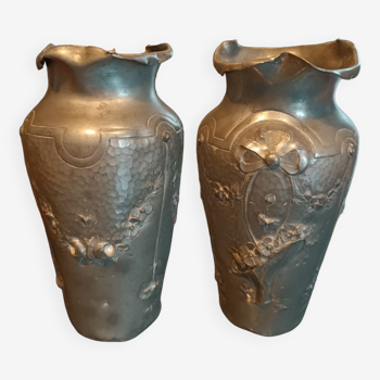 Art Nouveau vases by Ermenault