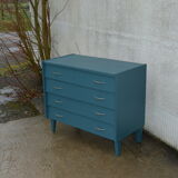 Blue vintage chest of drawers