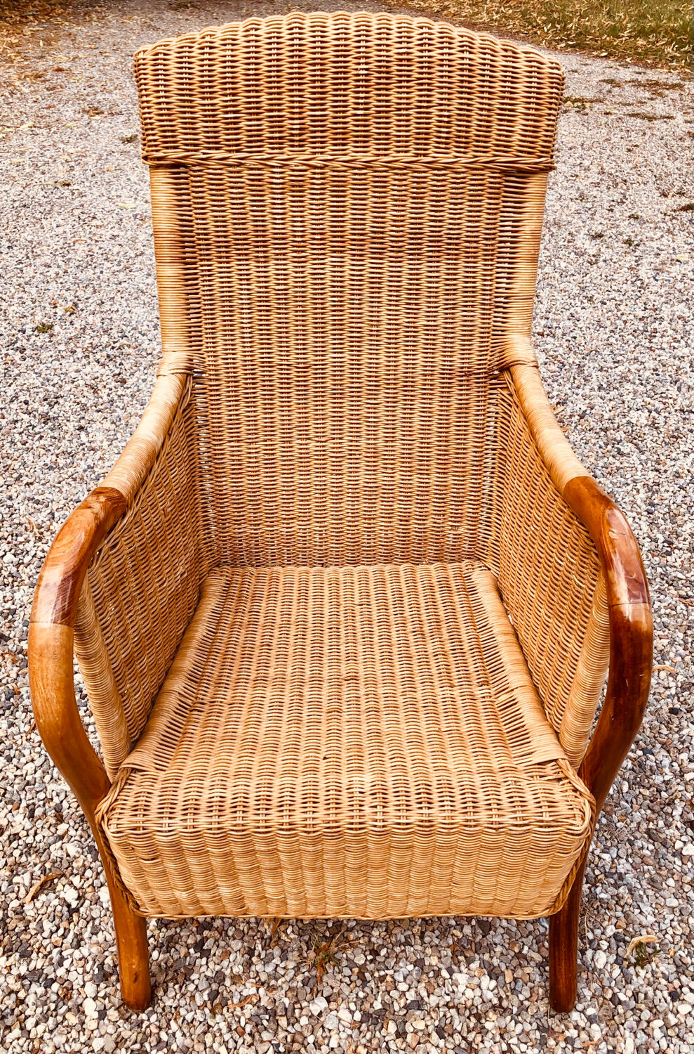 Rattan armchair