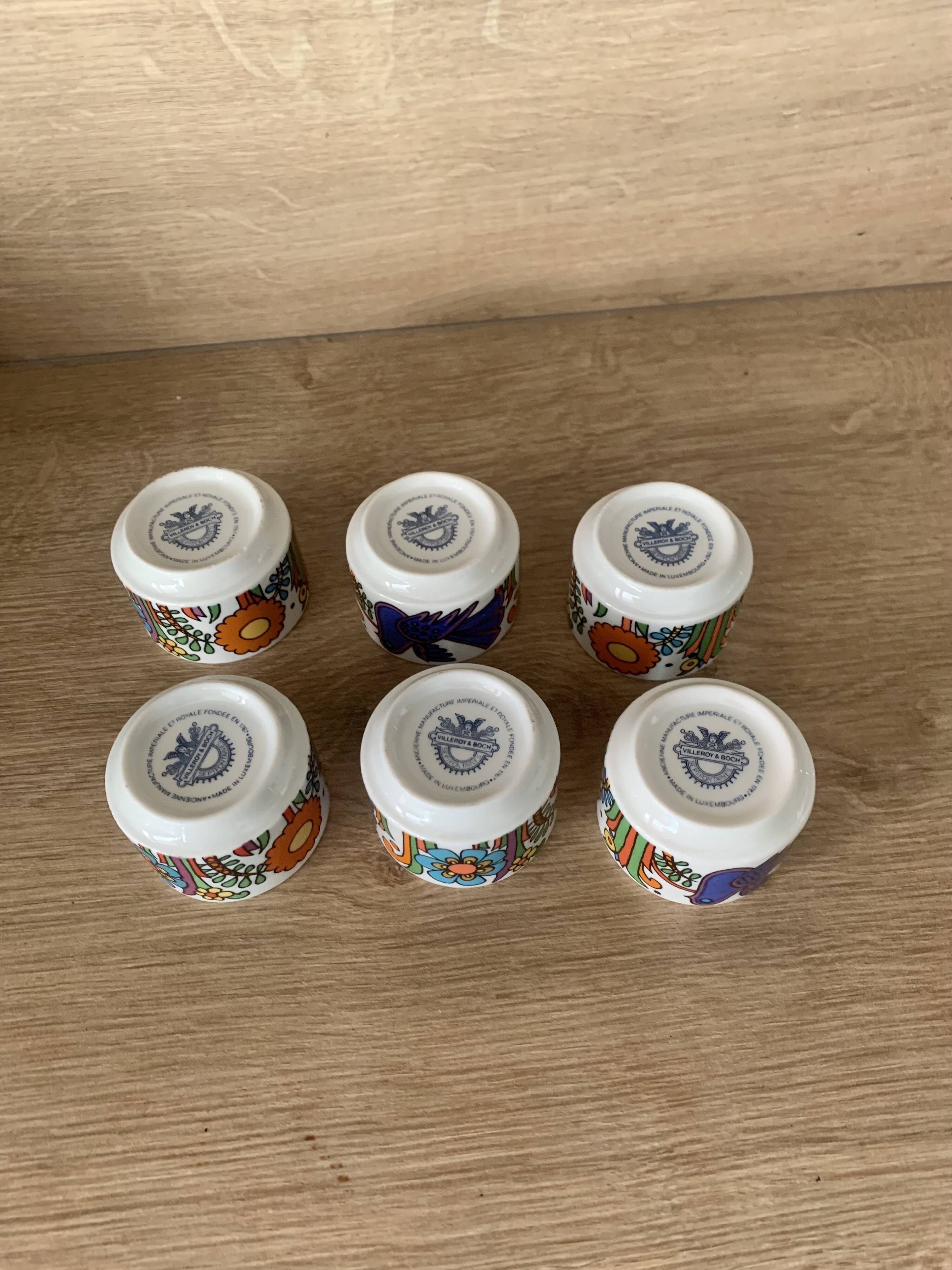 Set of 6 egg cups Villeroy & Boch Acapulco