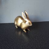 Art deco golden bronze rabbit