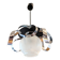 Space Age stainless steel and glass pendant light from the 70s