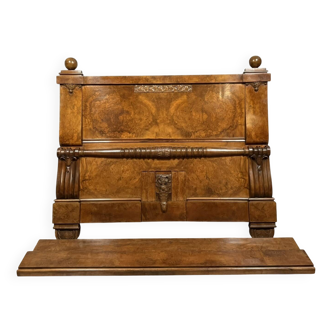 Art Deco period mahogany centre bed circa 1920-1930