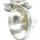 Art Deco sugar bowl, silver-plated brass, Poland, 1920s