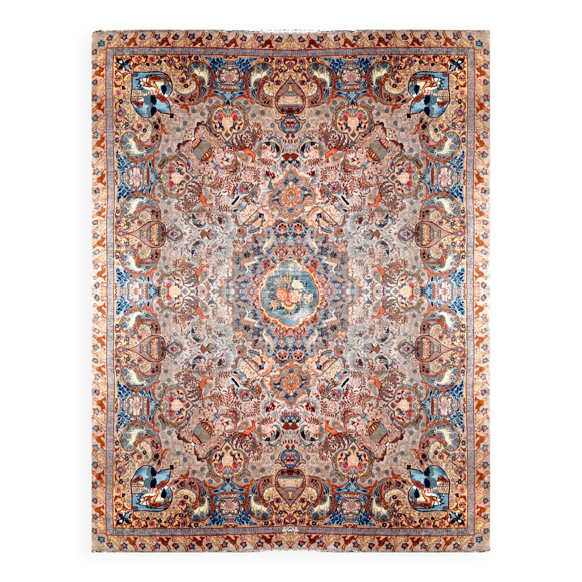 Large Iranian Oriental Rug KASHMAR - 2.95 x 3.95 Meters