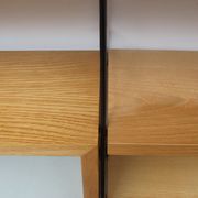 1960s wall unit in ash with vitrine, Nisse Strinning/Sweden