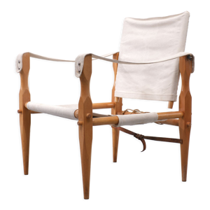 Chaise safari vintage 1960s Danemark