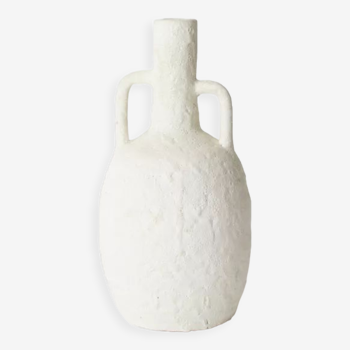 Vase en grès blanc