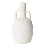 Vase en grès blanc
