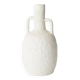 White stoneware vase