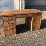 Bureau chêne massif deux caissons