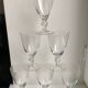 Set of 6 molded glass wine glasses 30-40s