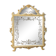 Miroir laqué italien avec des décorations florales du 20ème siècle