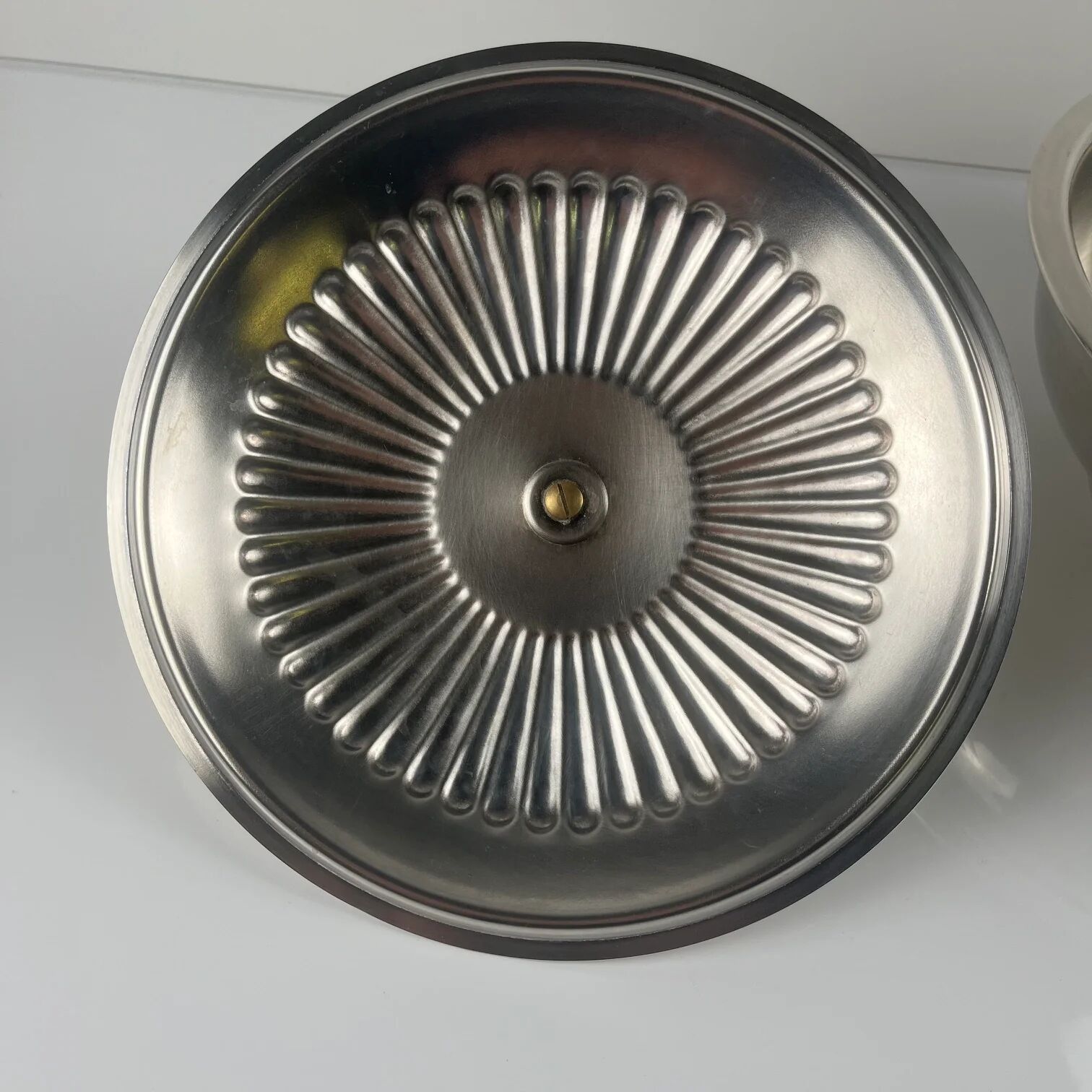 Vegetable dish / Italian soup tureen in silver-plated metal, PM Italy, circa 1960-1980.