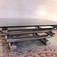 Chromed metal and smoked glass coffee table, dlg Willy Rizzo, mid-20th century