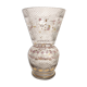 Vase en verre sculpté et peint à la main France années 1940.