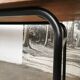 Refectory table Mullca metal and wood 1960