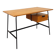 Pierre Paulin vintage modernist desk in oak wood and black metal