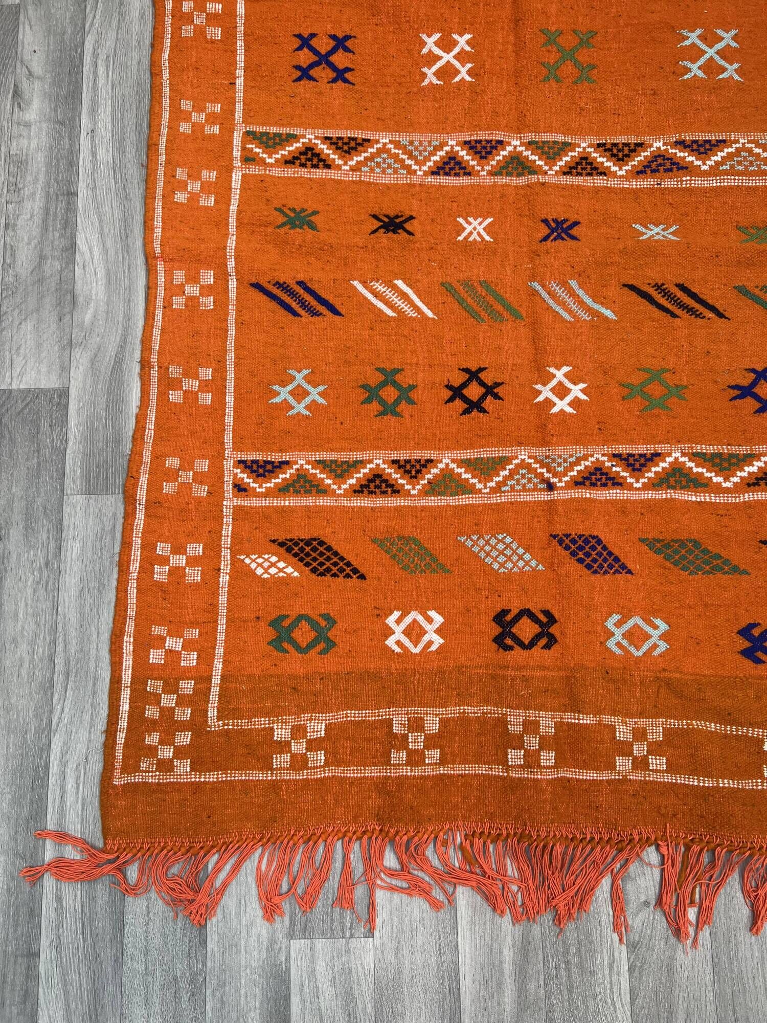Moroccan Hanbal rug, handwoven kilim, Moroccan Berber tribal rug, Boho rug, Berbè rug