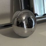 Vintage chrome wall coat rack