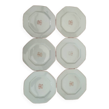 6 Reynaud porcelain plates