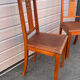 Pair of antique carved oak chairs – Art Nouveau style