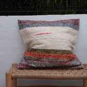 Housse de cousin artisanale tissé main en coton recyclé