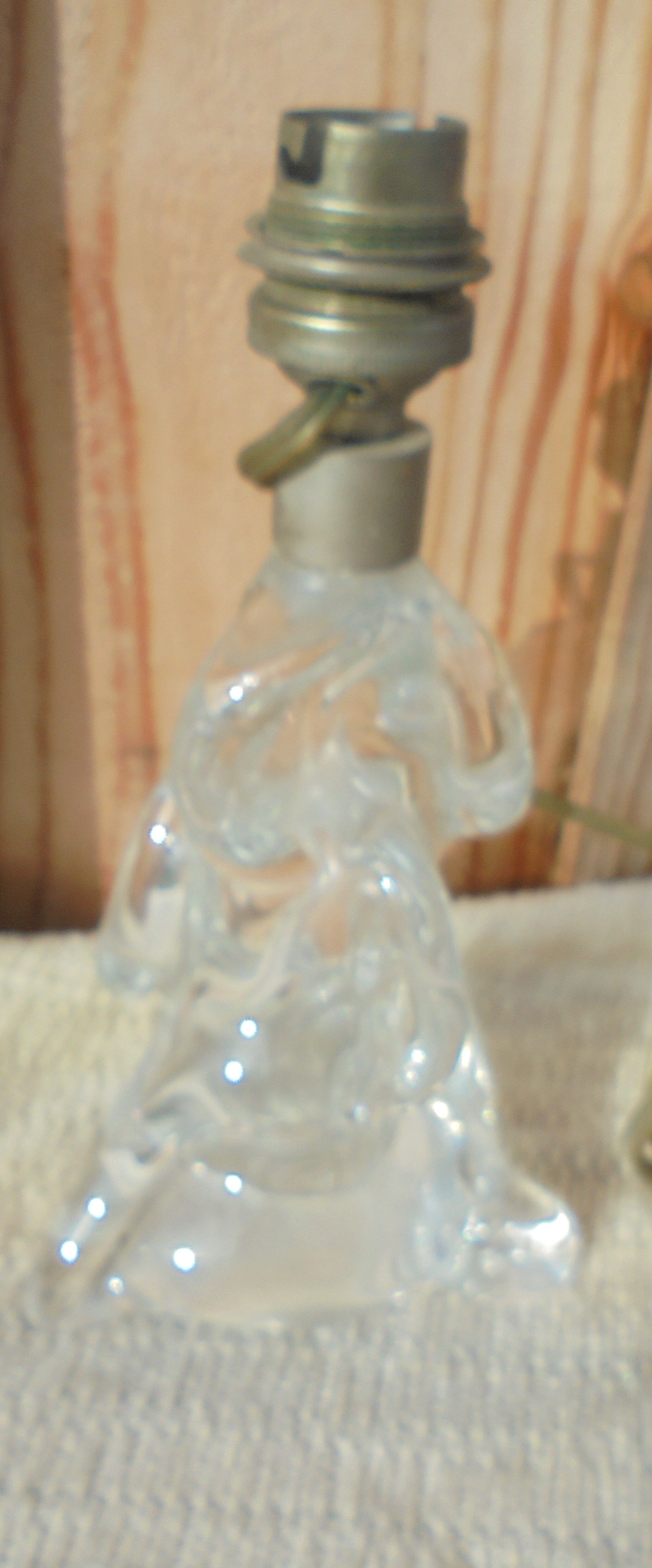 Vintage crystal lamp foot 60/70
