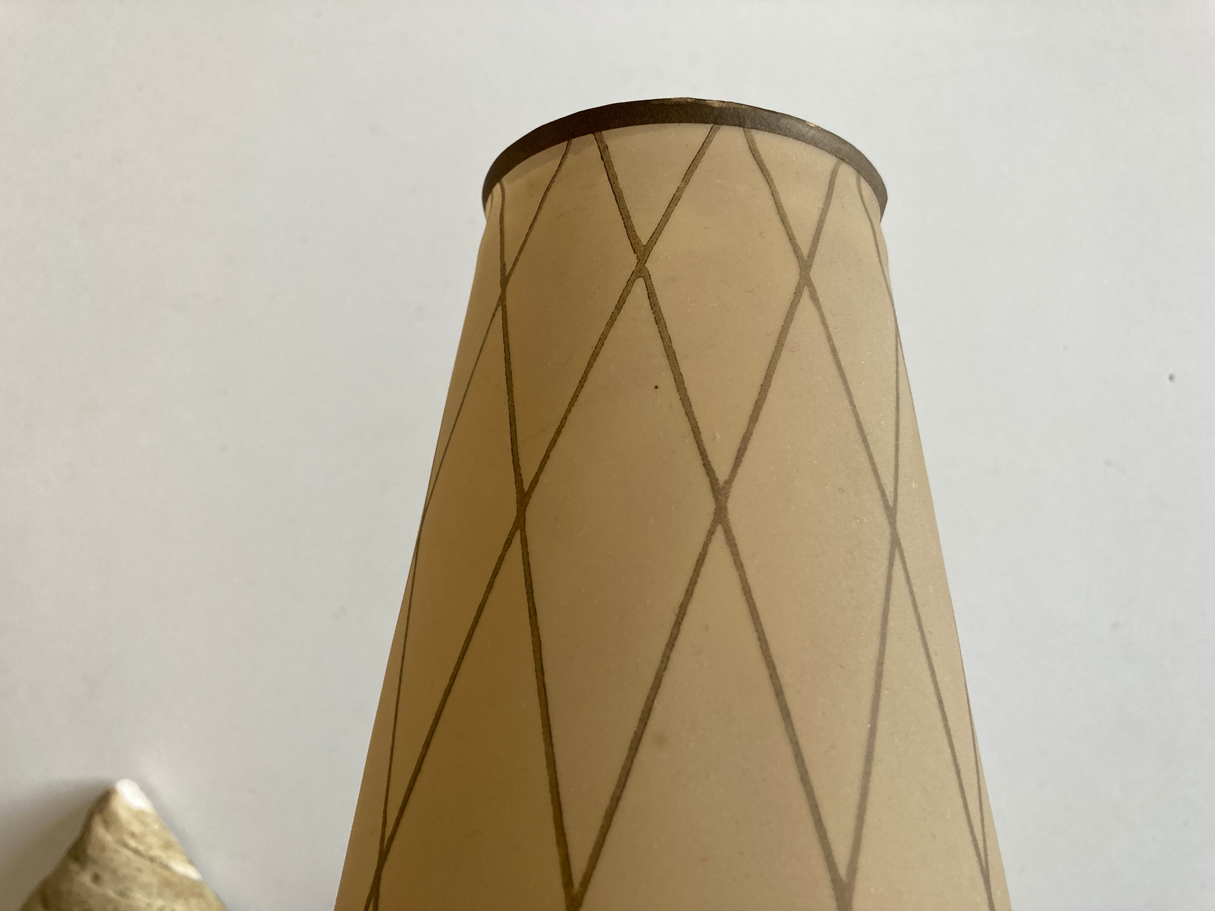 Pair of Arlus torchlight wall light in art deco plaster 1950