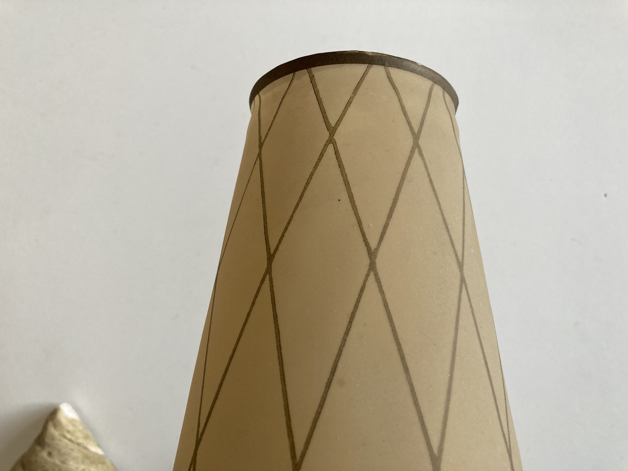 Pair of Arlus torchlight wall light in art deco plaster 1950